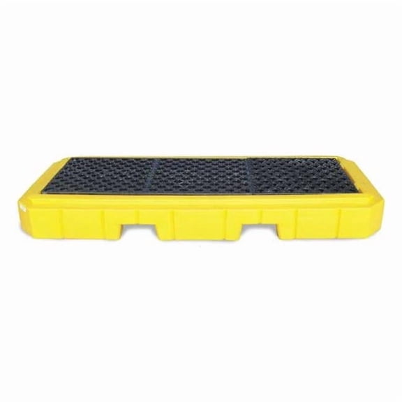 Spill Pallet, 66 gal Spill Capacity, 3 Drums, 4,500 lb Load Capacity, Polyethylene 9626