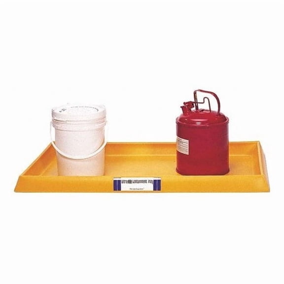 Spill Tray, Yellow, Rectangle, 16.5 gal 2351