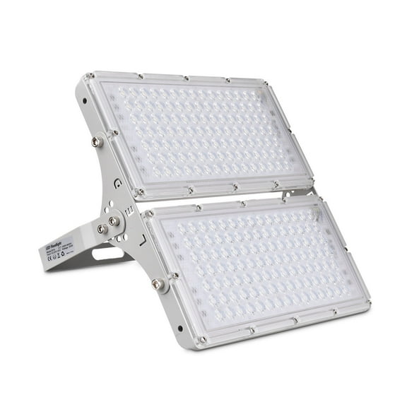 Ultrathin LED Module Flood Light 100/200W IP65 LED Spotlight Reflector Outdoor Garden Lamp Stadium Gara Light ,Brings Out Natural Colors