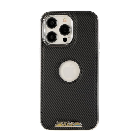 Ultrathin Phone Case for iPhone 16 Pro with Carbon Fiber Electroplated Anti Falling and Anti Slip Shockproof Magnetic Mobile Phone Back Cover case Compatible with MagSafe Charging,Black