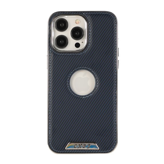 Ultrathin Phone Case for iPhone 16 Pro with Carbon Fiber Electroplated Anti Falling and Anti Slip Shockproof Magnetic Mobile Phone Back Cover case Compatible with MagSafe Charging,Blue