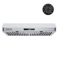 thumbnail image 1 of 30" Ultrathin Ductless Range Hood - 300 CFM, 3 Speed, Stainless Steel, ETL Certified, 120V, Soft Touch, 1 of 7