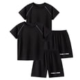 thumbnail image 1 of Ultrave 2 Piece Athletic Outfits for Boys Quick Dry Short Sleeve T-Shirt and Shorts Set running Sportswear for 5-12Y, 1 of 4