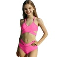 thumbnail image 1 of Ultrave Girls 2 Piece Bikini Set U-Wire Cutout Halter Swimsuit Textured Summer Beach Swim Bathing Suits for 7-14Y, 1 of 8