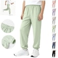 thumbnail image 1 of Ultrave Boys Joggers Pants Kids Summer Casual Elastic Waist Trousers Athletic Breathable Pant for 9-10Y, 1 of 7