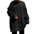 thumbnail image 1 of Ultrave Womens Sweatshirt Solid Color Long Sleeve Trendy Casual Clearance Clothes Women, 1 of 6