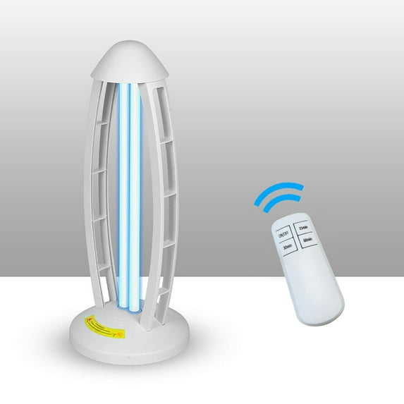 Ultraviolet Lamp for Large Room, with Three-Step Timing Remote Control, Blue Light, Purification for Bathroom, Bedroom, Toilet