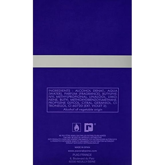 Ultraviolet Men Eau-de-toilette Spray by Paco Rabanne, 3.4 Ounce