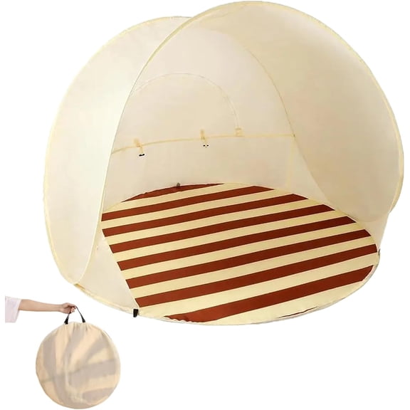 Ultraviolet Protection Pop-up Beach Tent, UPF 50+ Instant Easy Setup Sun Shelter Portable Lightweight Beach Canopy with Carry Bag Waterproof Windproof for Beach Camping Picnic Backyard(xxw)