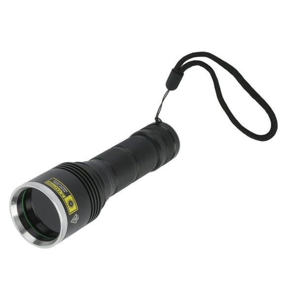 Ultraviolet flashlight, 365NM flashlight, 15w LED flashlight, black filter, optical lens, aluminum alloy material 155x45x33mm 1PC26650 lithium battery (not included)z
