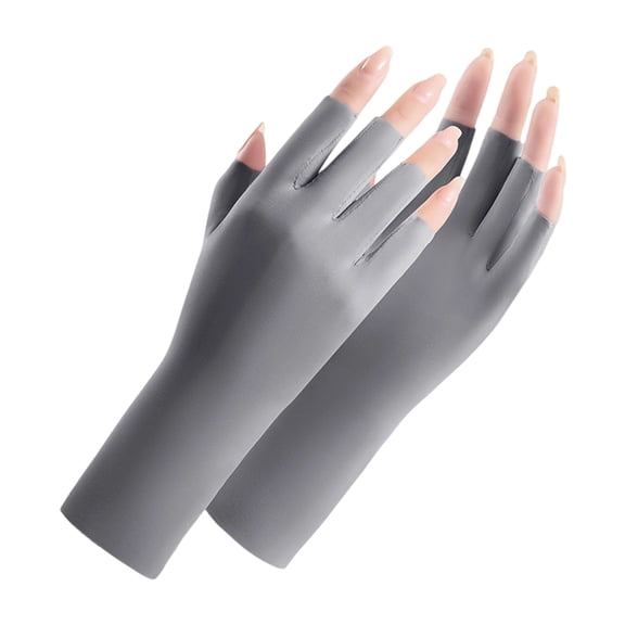 Ultraviolets Blocking Fingerless Gloves Cooling Mesh Design Anti Sunburn Hand Cover For Sports Fashion Styles