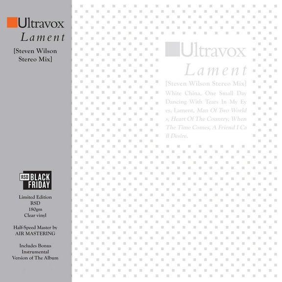 Ultravox - Lament (Steven Wilson Stereo Mix) - LP Vinyl