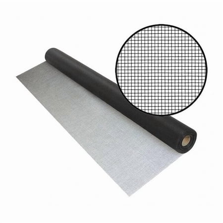 Door and Window Screen, Fiberglass, 30 in W, 100 ft L, 0.007 in Wire Dia, Black 3039016