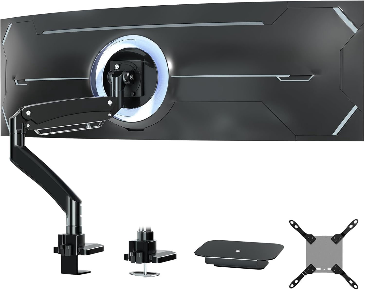 Soporte Para Monitor BRAZO MONITOR LCD/TFT SOBREMESA 4 PUNTOS D Pivote Vesa 75 100 876660