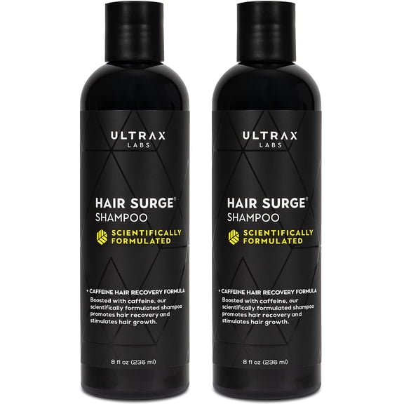 Ultrax Labs Hair Surge Caffeine Shampoo for Thinning Hair 8 Fl Oz 2 Pack