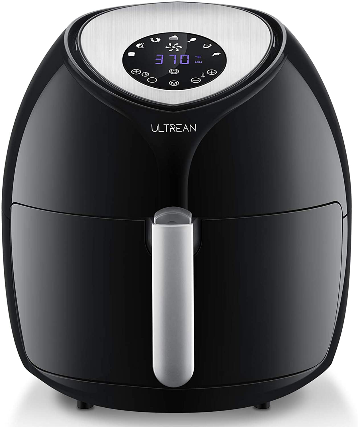 1pc Multi-functional Air Fryer, 6 Qt. Electric Hot Air Fryer With Oil-less  Cooker, Lcd Digital Screen, Non-stick Fry Basket, Quiet Design, Roasting