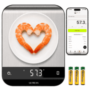 Ultrean Digital Kitchen Food Scale with Nutritional Calculator, Smart Food Weight Scales Grams and Ounces for Weight Loss, Calorie, Macro, Cooking, Baking, Diet