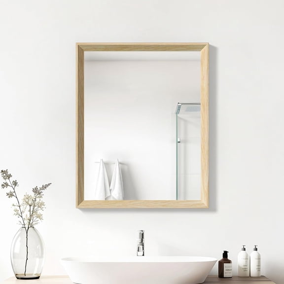 Ultrue UTBM0RT01OW04050 Oak Wood Effect 16x20 Framed Wall Mirror