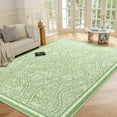 thumbnail image 1 of Ultrug Abstract Area Rug Soft Minimalist Line Rugs Non-Slip Carpet for Bedroom Living Room Home Decor,4'x6',Green, 1 of 7