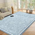 thumbnail image 1 of Ultrug Abstract Area Rug Soft Minimalist Line Rugs Non-Slip Carpet for Bedroom Living Room Home Decor,6'x9',Blue, 1 of 7