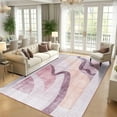 thumbnail image 1 of Ultrug Abstract Area Rug Soft Rugs Non-Slip Indoor Carpet for Bedroom Living Room Home Decor,4'x6',Pink, 1 of 7