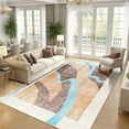 thumbnail image 1 of Ultrug Abstract Area Rug Soft Rugs Non-Slip Indoor Carpet for Bedroom Living Room Home Decor,5'x8',Orange, 1 of 7