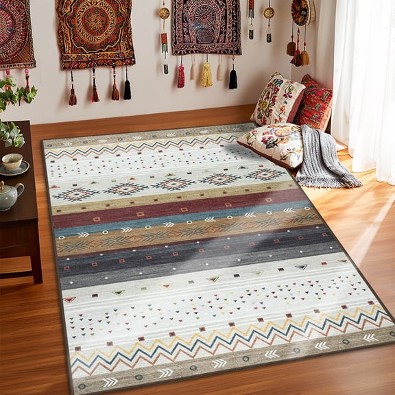 Ultrug Area Rugs for Bedroom Rug for Living Room Nursery Boho Decor Fluffy Carpet,8'x10',Yellow