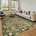thumbnail image 1 of Ultrug Floral Area Rug Soft Non Slip Vintage Rugs for Living Room Bedroom Home Deocr Flower Carpet,4'x6',Coffee, 1 of 7