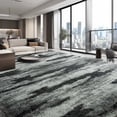 thumbnail image 1 of Ultrug Fluffy Shag Rug Bedroom Area Rugs for Living Room Nursery Plush Soft Carpet Home Decor,6'x9',Black, 1 of 7