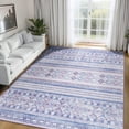 thumbnail image 1 of Ultrug Soft Boho Area Rug Moroccan Geometric Rugs Washable Carpet for Bedroom Living Room Home Decor,4'x6',Blue Purple, 1 of 7