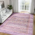 thumbnail image 1 of Ultrug Soft Boho Area Rug Moroccan Geometric Rugs Washable Carpet for Bedroom Living Room Home Decor,5'x8',Purple, 1 of 7