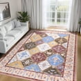 thumbnail image 1 of Ultrug Soft Boho Area Rug Moroccan Geometric Rugs Washable Carpet for Bedroom Living Room Home Decor,6'x9',Coffee, 1 of 7
