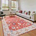 thumbnail image 1 of Ultrug Vintage Floral Print Rugs Soft Carpet Retro Area Rug for Living Room Bedroom Home Decor,8'x10',Red, 1 of 7