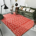 thumbnail image 1 of Ultrug Vintage Rugs Boho Geometric Moroccan Area Rug Soft Carpet for Bedroom Living Room Home Decor,6'x9',Red, 1 of 7