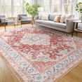 thumbnail image 1 of Ultrug Vintage Rugs Soft Accent Area Rug Retro Distressed Medallion Carpet for Bedroom Living Room Home Decor,6'x9',Gold, 1 of 7