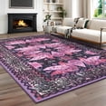 thumbnail image 1 of Ultrug Vintage Rugs Soft Accent Area Rug for Bedroom Living Room Home Decor Boho Carpet,4'x6',Purple, 1 of 7