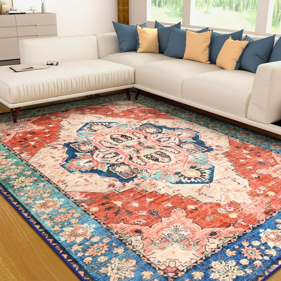 Ultrug Vintage Rugs Soft Accent Area Rug for Bedroom Living Room Home Decor Carpet,5'x7',Gradient