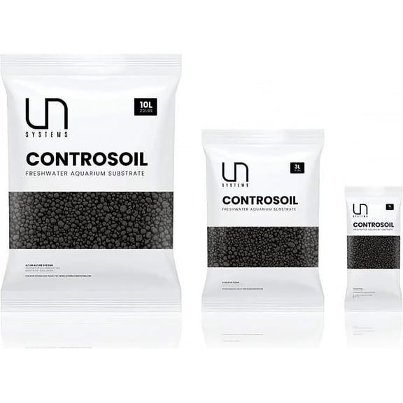 Ultum Nature Systems Controsoil - Aquarium Substrate Soil Gravel for Natural Aquatic Freshwater Planted Fish Tank, Black Extra Fine