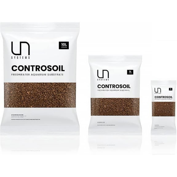 Ultum Nature Systems Controsoil - Aquarium Substrate Soil Porous Gravel for Natural Aquatic Freshwater Planted Fish Tank, Brown Fine, 10 Liters