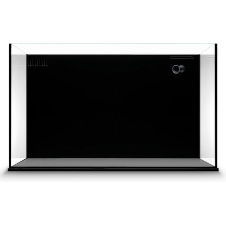 Ultum Nature Systems Dual All in One Complete Rimless Aquarium for Freshwater & Saltwater Tanks, Triple-Chamber Filter System Included, Integrated Fish Tank Kit w/Sleek Design - 20 Gallon, 60A, Black
