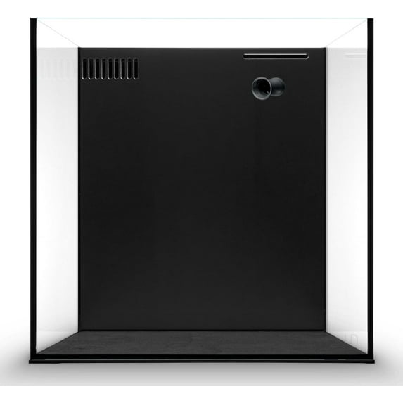 Ultum Nature Systems Dual All in One Complete Rimless Aquarium for Freshwater & Saltwater Tanks, Triple-Chamber Filter System Included, Integrated Fish Tank Kit w/Sleek Design - 11 Gallon, 35A, Black