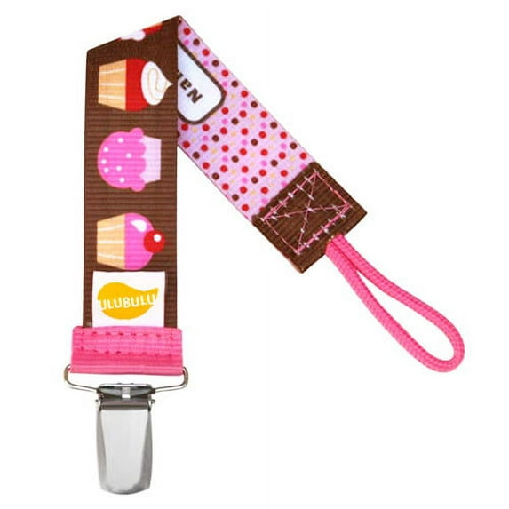 Ulubulu Cupcakes Universal Pacifier Clip - 1 Count