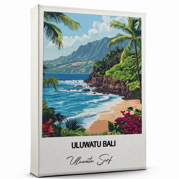 Uluwatu Bali Travel Canvas Art Stunning Travel Wall Print Uluwatu Surf Canvas Inspired Artwork to Elevate Your Living Room or Office Ready to Hang