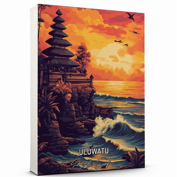 Uluwatu Travel Global Destination Canvas Bali Surf Canvas Celebrate Your Favorite Destination A Sophisticated Touch to Any Room