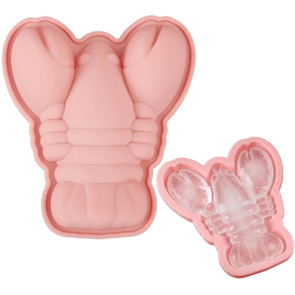 Ulxkmt Crayfish Shape Silicone Ice Cube Mold DIY Cooking Baking Tool 1Pc