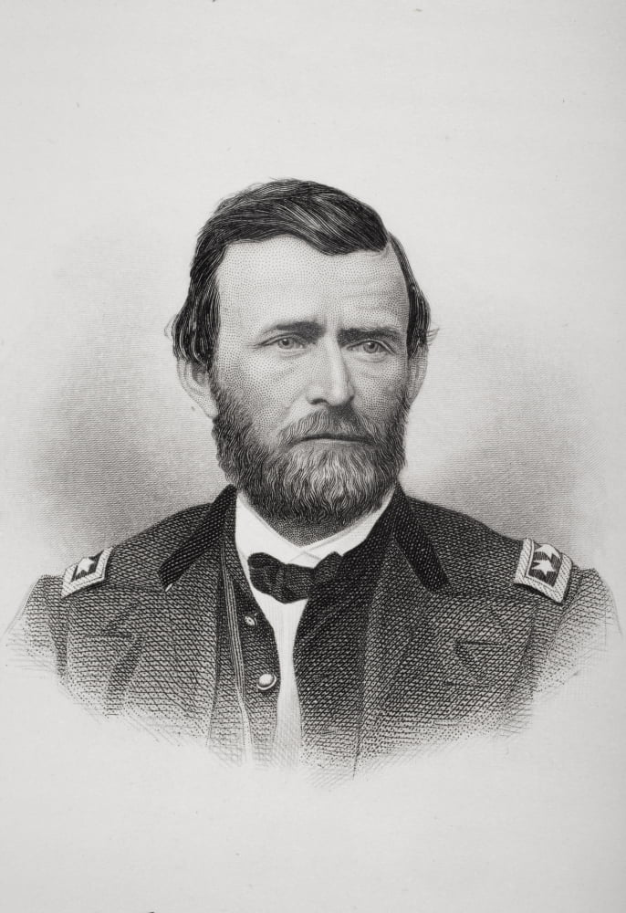 Ulysses S Grant 1822 To 1885 Union General In American Civil War And 18Th President Of The United States 1869 To 1877 Canvas Art - Ken Welsh Design Pics (12 x 17)