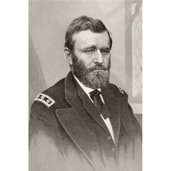 Ulysses S. Grant, 1822 to 1885 Union General In American Civil War & 18th President of The United States 1869 to 1877 From A 19th Century Illustration Poster Print, 22 x 34 - Large