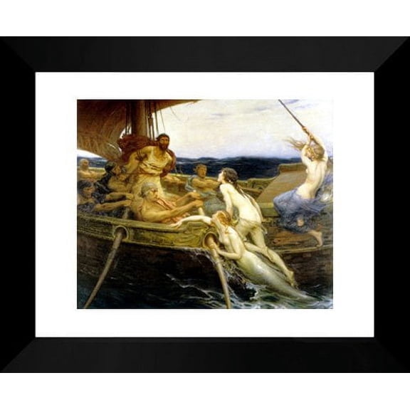 Ulysses and the Sirens 20x24 Framed Art Print by Draper, Herbert James