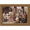 thumbnail image 1 of Ulysses at the court of Alcinous 24x18 Gold Ornate Wood Framed Canvas Art by Francesco Hayez, 1 of 2