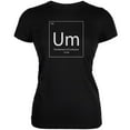 thumbnail image 1 of Um Periodic Table Black Juniors Soft T-Shirt - Small, 1 of 1